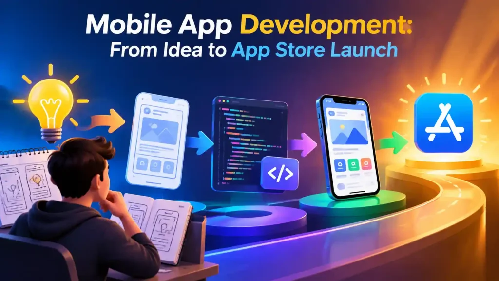 Mobile app development guide - from idea to app store launch
